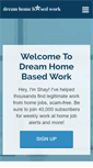 Mobile Screenshot of dreamhomebasedwork.com